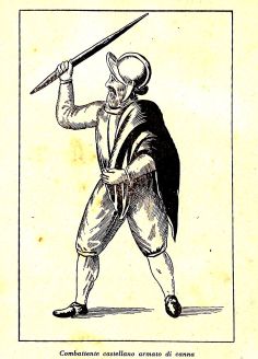 Combattente Castellano armato di canna