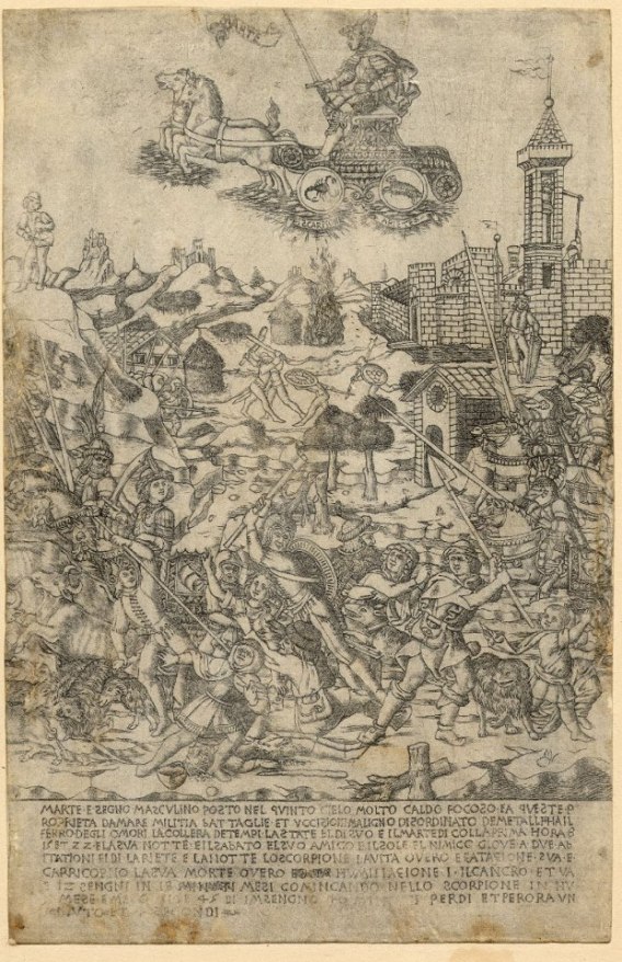 The Seven Planets Children of Mars, by Baccio Baldini 1464